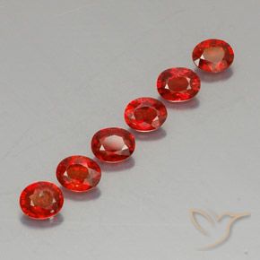 2,12 ct natürliche orangefarbener Saphir-Edelsteine, Oval Schliff, VVS-VS
