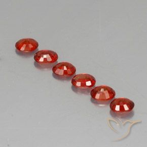 2,12 ct natürliche orangefarbener Saphir-Edelsteine, Oval Schliff, VVS-VS