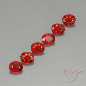 1.81 ct natürliche Hellrot Saphir-Edelsteine, Oval, VVS-VS
