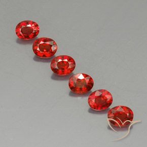 2,27 ct natürliche orangefarbener Saphir-Edelsteine, Oval Schliff, VVS-VS