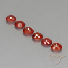 2,27 ct natürliche orangefarbener Saphir-Edelsteine, Oval Schliff, VVS-VS