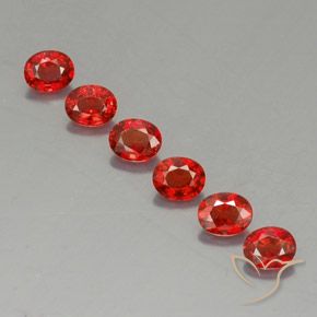 2,08 ct natürliche orangefarbener Saphir-Edelsteine, Oval Schliff, VVS-VS
