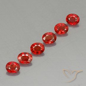 2,08 ct natürliche orangefarbener Saphir-Edelsteine, Oval Schliff, VVS-VS
