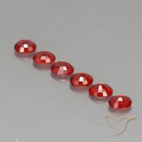 2,08 ct natürliche orangefarbener Saphir-Edelsteine, Oval Schliff, VVS-VS