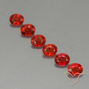 2.02 ct natürliche Hellrot Saphir-Edelsteine, Oval, VVS-VS