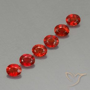 2.02 ct natürliche Hellrot Saphir-Edelsteine, Oval, VVS-VS