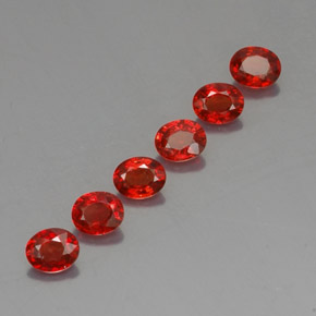 2,08 ct natürliche orangefarbener Saphir-Edelsteine, Oval Schliff, VVS-VS