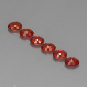 2,08 ct natürliche orangefarbener Saphir-Edelsteine, Oval Schliff, VVS-VS