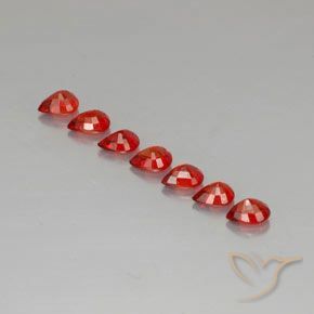 1,97 ct natürliche orangefarbener Saphir-Edelsteine, Birnenform, VVS-VS
