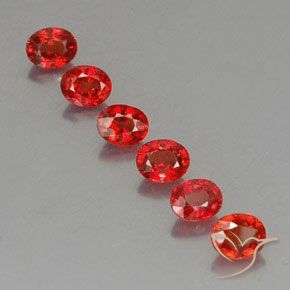 2,37 ct natürliche orangefarbener Saphir-Edelsteine, Oval Schliff, VVS-VS