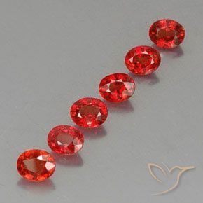 2,37 ct natürliche orangefarbener Saphir-Edelsteine, Oval Schliff, VVS-VS