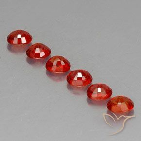 2,37 ct natürliche orangefarbener Saphir-Edelsteine, Oval Schliff, VVS-VS