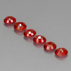  ct natürliche orangefarbener Saphir-Edelsteine, Oval Schliff, VVS-VS