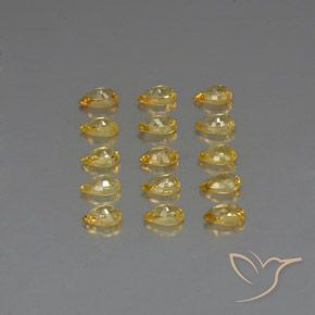 4,27 ct natürliche gelber Saphir-Edelsteine, Birnenform, VVS-VS