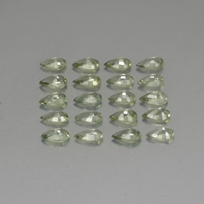  ct natürliche grüner Saphir-Edelsteine, Birnenform, VVS-VS
