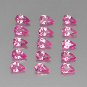 4,04 ct natürliche rosafarbener Saphir-Edelsteine, Birnenform, VVS-VS