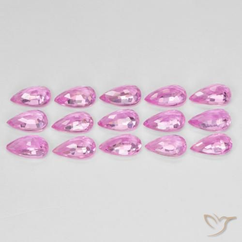 4.10 ct natürliche Königslila Rosa Saphir-Edelsteine, Birnenform, VVS-VS