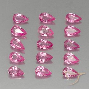 3.62 ct natürliche Mittelrosa Saphir-Edelsteine, Birnenform, VVS-VS