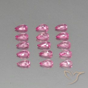 3.62 ct natürliche Mittelrosa Saphir-Edelsteine, Birnenform, VVS-VS