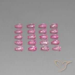 4.36 ct natürliche tiefrosa Saphir-Edelsteine, Birnenform, VVS-VS