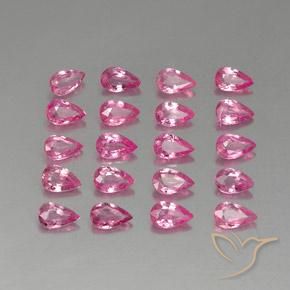 5.09 ct natürliche Tiefes Magenta Saphir-Edelsteine, Birnenform, VVS-VS