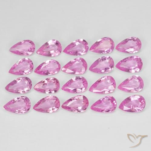 4.48ctw Natürlicher Helles Royal Lila Pink Saphir, Birnenform, VVS-VS
