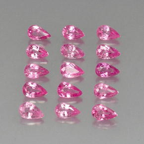 4,21 ct natürliche rosafarbener Saphir-Edelsteine, Birnenform, VVS-VS