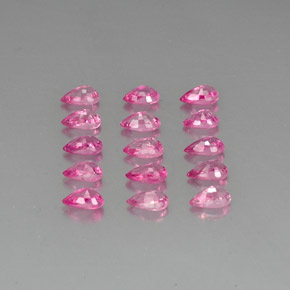 4,21 ct natürliche rosafarbener Saphir-Edelsteine, Birnenform, VVS-VS