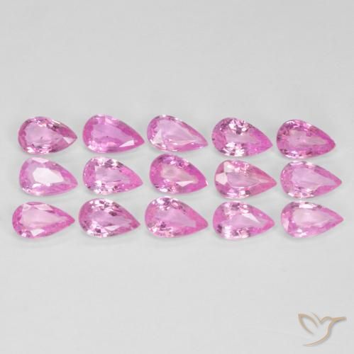 3.77 ct natürliche Tiefes Magenta Saphir-Edelsteine, Birnenform, VVS-VS