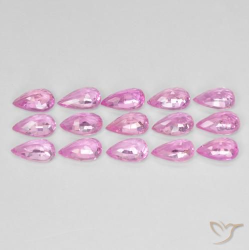 3.77 ct natürliche Tiefes Magenta Saphir-Edelsteine, Birnenform, VVS-VS