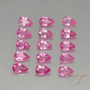 3,58 ct natürliche rosafarbener Saphir-Edelsteine, Birnenform, VVS-VS