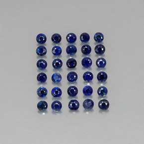  ct natürliche blauer Saphir-Edelsteine, Rundschliff, VVS-VS