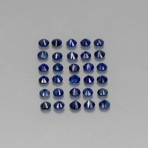  ct natürliche blauer Saphir-Edelsteine, Rundschliff, VVS-VS