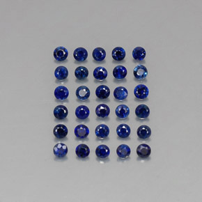  ct natürliche blauer Saphir-Edelsteine, Rundschliff, VVS-VS