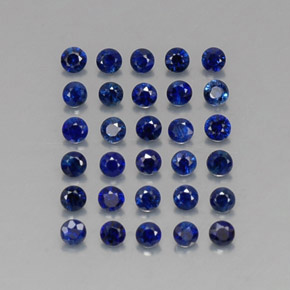  ct natürliche blauer Saphir-Edelsteine, Rundschliff, VVS-VS