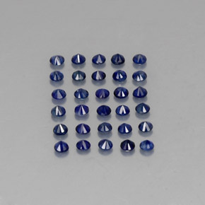  ct natürliche blauer Saphir-Edelsteine, Rundschliff, VVS-VS