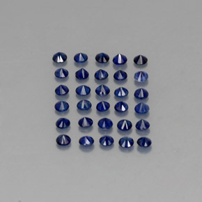  ct natürliche blauer Saphir-Edelsteine, Rundschliff, VVS-VS