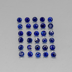  ct natürliche blauer Saphir-Edelsteine, Rundschliff, VVS-VS