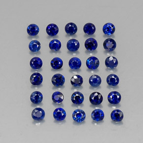  ct natürliche blauer Saphir-Edelsteine, Rundschliff, VVS-VS