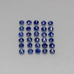  ct natürliche blauer Saphir-Edelsteine, Rundschliff, VVS-VS