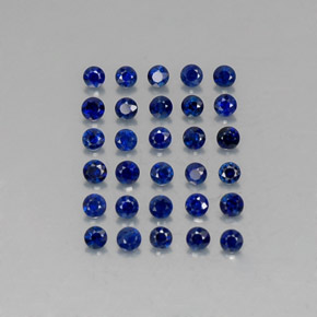  ct natürliche blauer Saphir-Edelsteine, Rundschliff, VVS-VS