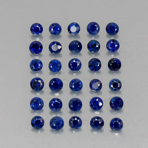  ct natürliche blauer Saphir-Edelsteine, Rundschliff, VVS-VS