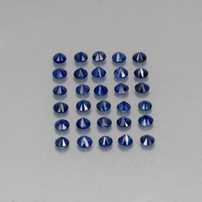  ct natürliche blauer Saphir-Edelsteine, Rundschliff, VVS-VS