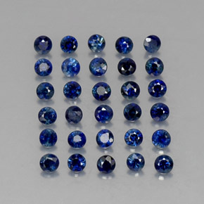  ct natürliche blauer Saphir-Edelsteine, Rundschliff, VVS-VS