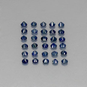  ct natürliche blauer Saphir-Edelsteine, Rundschliff, VVS-VS