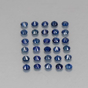  ct natürliche blauer Saphir-Edelsteine, Rundschliff, VVS-VS