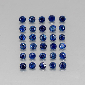  ct natürliche blauer Saphir-Edelsteine, Rundschliff, VVS-VS