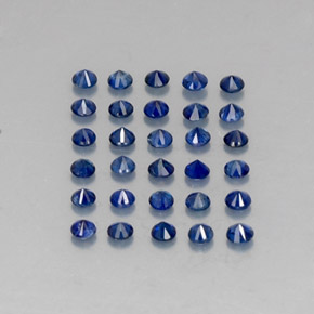  ct natürliche blauer Saphir-Edelsteine, Rundschliff, VVS-VS