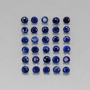  ct natürliche blauer Saphir-Edelsteine, Rundschliff, VVS-VS