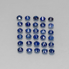 ct natürliche blauer Saphir-Edelsteine, Rundschliff, VVS-VS